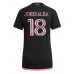 Günstige Inter Miami Jordi Alba #18 Auswärts Fussballtrikot Damen 2023-24 Kurzarm